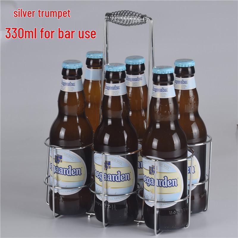 

Six-Bottle Handheld Wine and Beer Carrier Basket for Bar, BBQ, Hotel, or KTV Use
