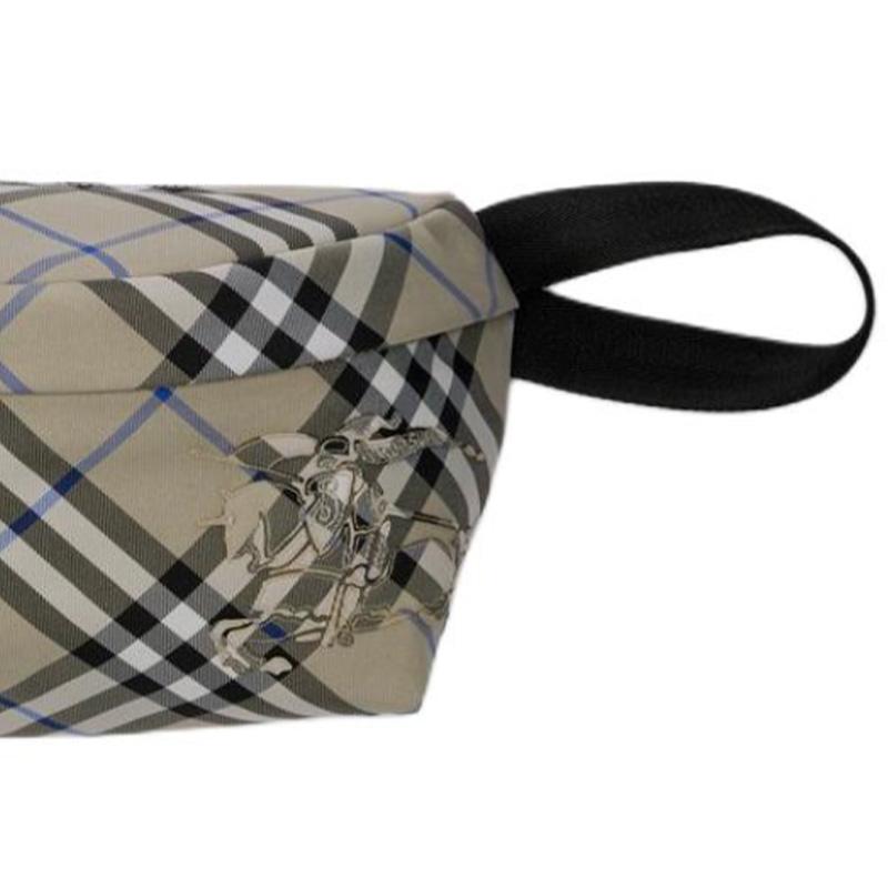 Burberry Adjustable Mesh Shoulder Strap Zipper Closure Waist Bag Men waist bag Moss-Green 80917811