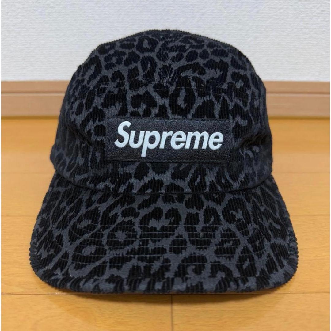 Used Supreme Leopard Corduroy Camp Cap 23aw