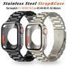 Stainless Steel iWatch Band with Case for Apple Watch Band Ultra3  Series 11 10 9 8 7 6 5 4 3 2 SE3 Bracelet 42mm 44mm 45mm 49mm