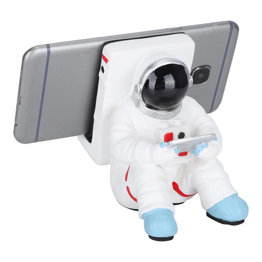 MultiFunction Mobile Phone Stand Resin Astronaut Figurine Statue Desktop Phone Bracket
