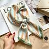 Spring and Summer New Fresh and Sweet Flower 71cm Simulated Silk Small Square Scarf Neck Protection Thin Silk Scarf Scarf Decorative Scarf