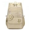New High-end Nylon Junior High School Student School Bags College Boy Large Capacity Waterproof Travel Backpacks Lightweight Wear-resistant Rucksack