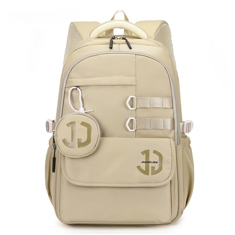 New High-end Nylon Junior High School Student School Bags College Boy Large Capacity Waterproof Travel Backpacks Lightweight Wear-resistant Rucksack