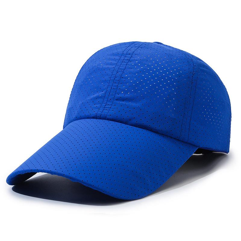 Summer new men's baseball cap extended brim quick-drying hat outdoor leisure sports breathable versatile cap