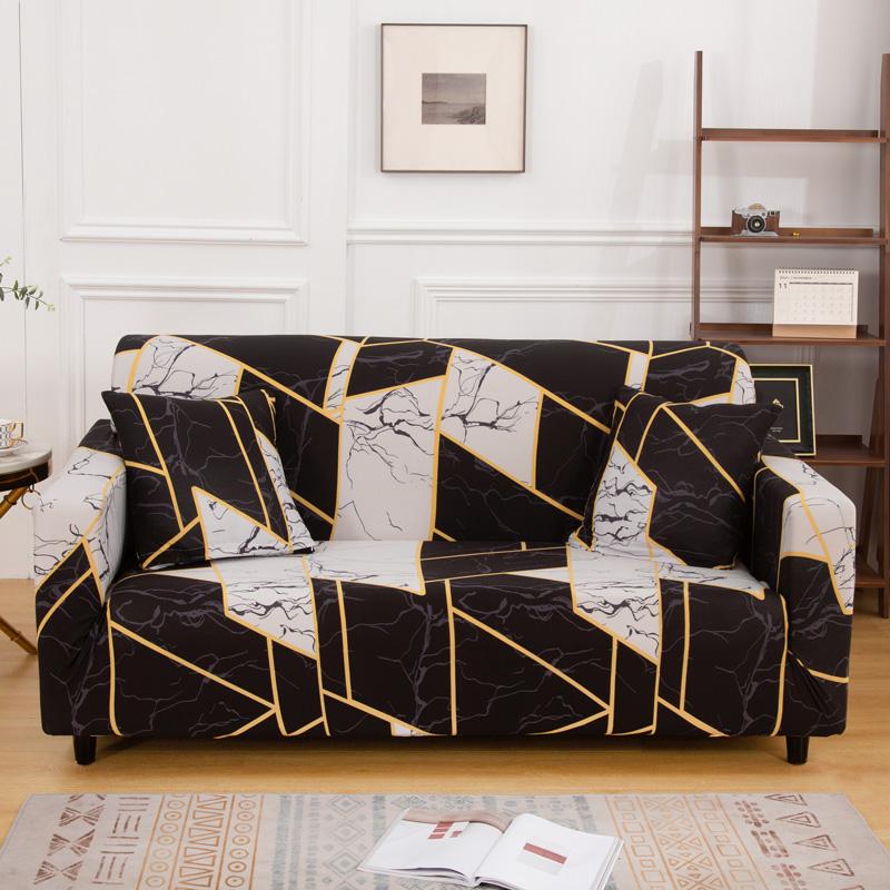 Printed Sofa Slipcover Stretch Sofa Covers for Living Room Pets Kids Chair Couch Cover I Shape Corner Sofa Anti-cat Scratch