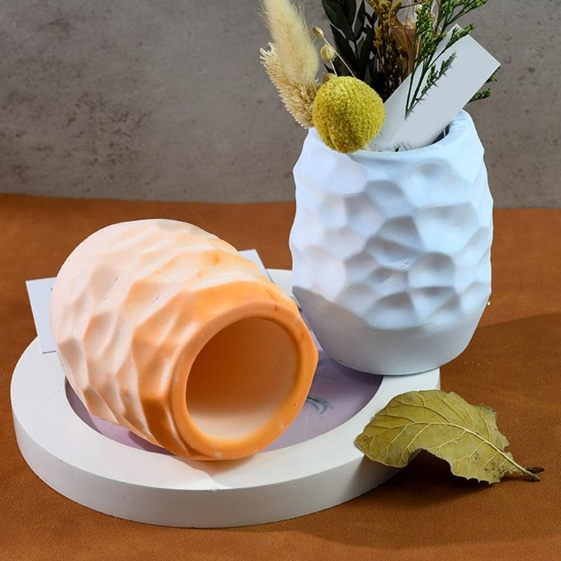 Silicone Ornament Moulds Silicone Vase Molds Irregular Shape Flexible Crafting Moulds Silicone Texture Craft Moulds