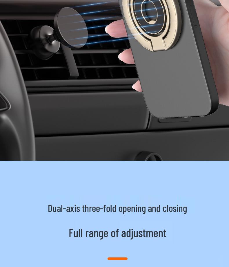 Foldable Magnetic Phone Holder Ring - Strong Grip for Hands-Free Use