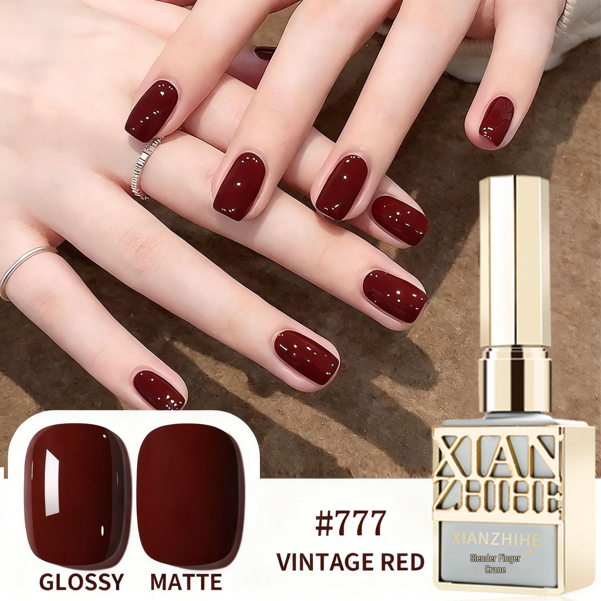 Cherry Wine Red Nail Gel Polish - Autumn 2025 UV Exclusive Series