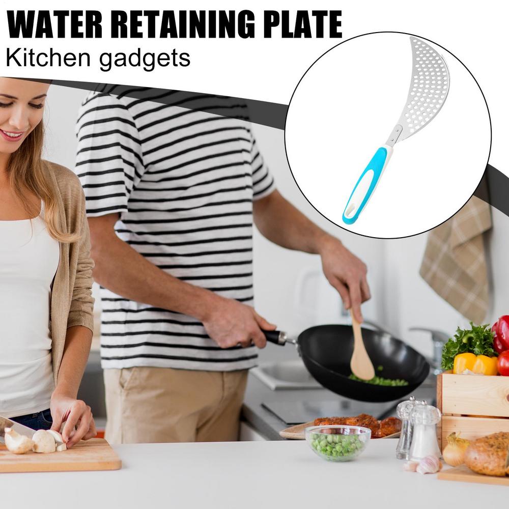 Food Washing Drainer Plate Stainless Steel Anti-splashing Plate For Food Washing Slim Lightweight Kitchen Supplies For Dorm