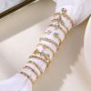 Rock Metal Geometric Round Punk Ring Set Open Index Finger Accessories Buckle Joint Tail Ring Women's Jewelry