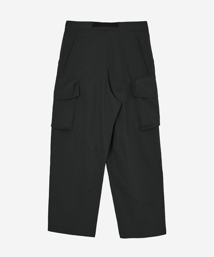 Kallapataleu Wide Balloon Ankle Zip Belted Cargo Pants - Deep Gray