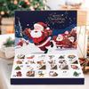 24 Grids Christmas Advent Calendar DIY Fillable Empty Gift Box Christmas Countdown Calendar Surprise Gift Advent Calendar