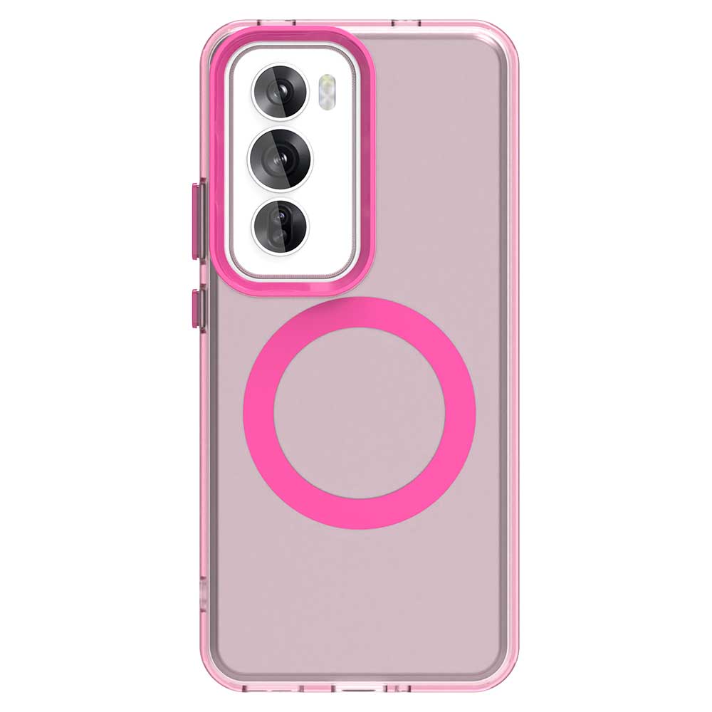 Magsafe Matte Phone Case For Oppo Reno12 Reno12 Pro 5G Protective Case Magnetic Wireless Charging Shockproof Back Cover