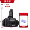 Multi-Compartment Fishing Waist Pack With Rod Holder Waterproof Nylon Tackle Bag Freshwater Saltwater Lure