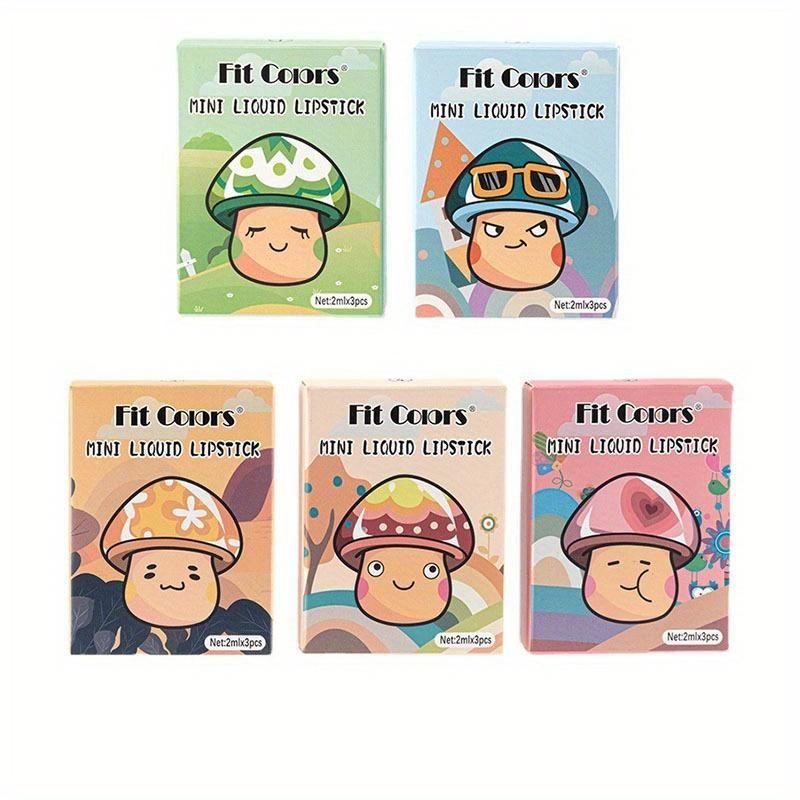 Lip Three-piece Set Moisturizing Matte Lip Plumping Liquid Lip Oil Matte Non-stick Cup Lip Gloss Lipstick Christmas Gift