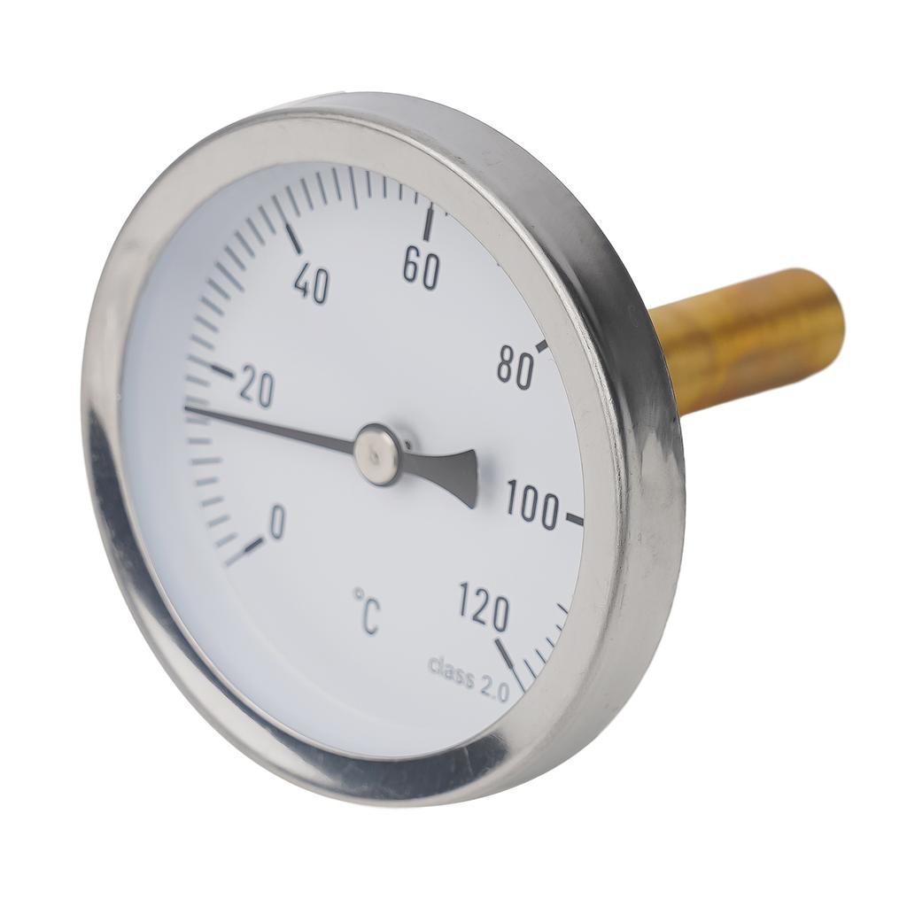 Home Shop Thermometer Bimetal Thermometer With Copper Sheath 1/2\" Axial Screw-in Bimetallic Control Temperature