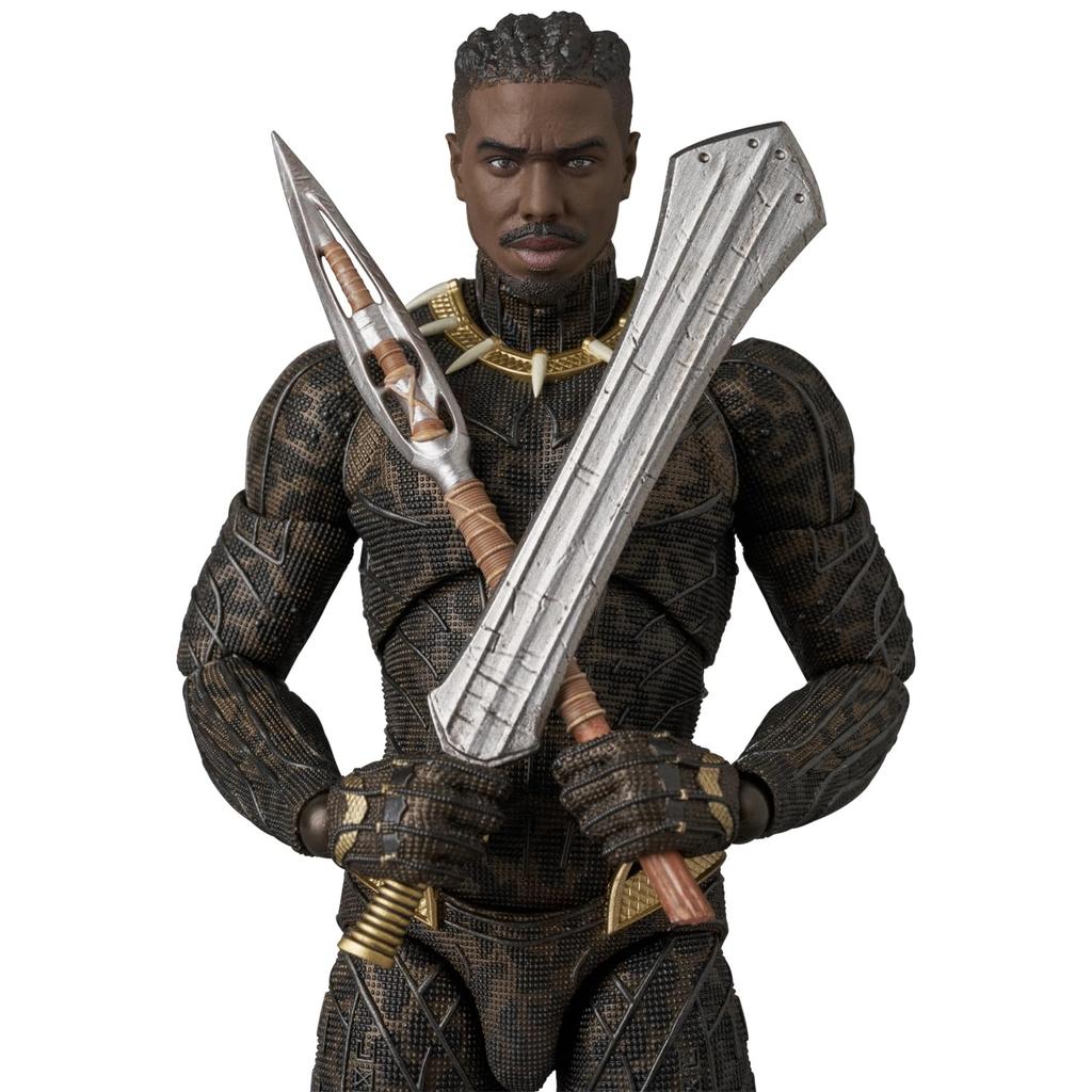 Medicom Toy MAFEX THE INFINITY SAGA KILLMONGER Approximately 155mm Action No.265 - Tall, Non-scale, Pre-painted Figure.