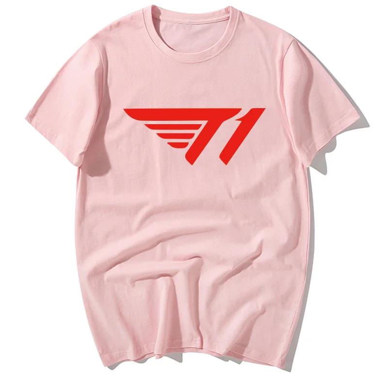 Alliance Game SKT T1 Team Uniform Faker Neues Herren- und Damen Skt1 Peripherie Kurzärmeliges Lockeres Baumwoll-T-Shirt Grafik-T-Shirts