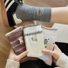 25 New Korean Style Cartoon Embroidery Lace Ruffle Mid-Calf Socks for Women - Autumn/Winter Collection