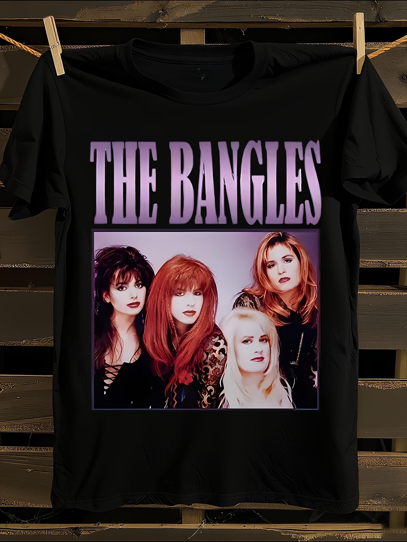 

The Bangles 80s Vintage Band T-Shirt Mens Tshirt Womens Tshirts with Letters Print Short Sleeves T-Shirt Casual Street Tee Shirt Top XXXXL
