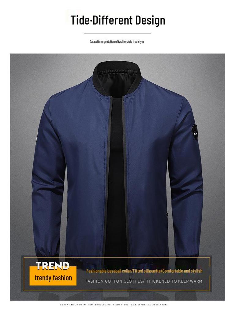 Herren Cross-Border Freizeitjacken - Einfarbig, Frühjahrs- und Herbstkollektion