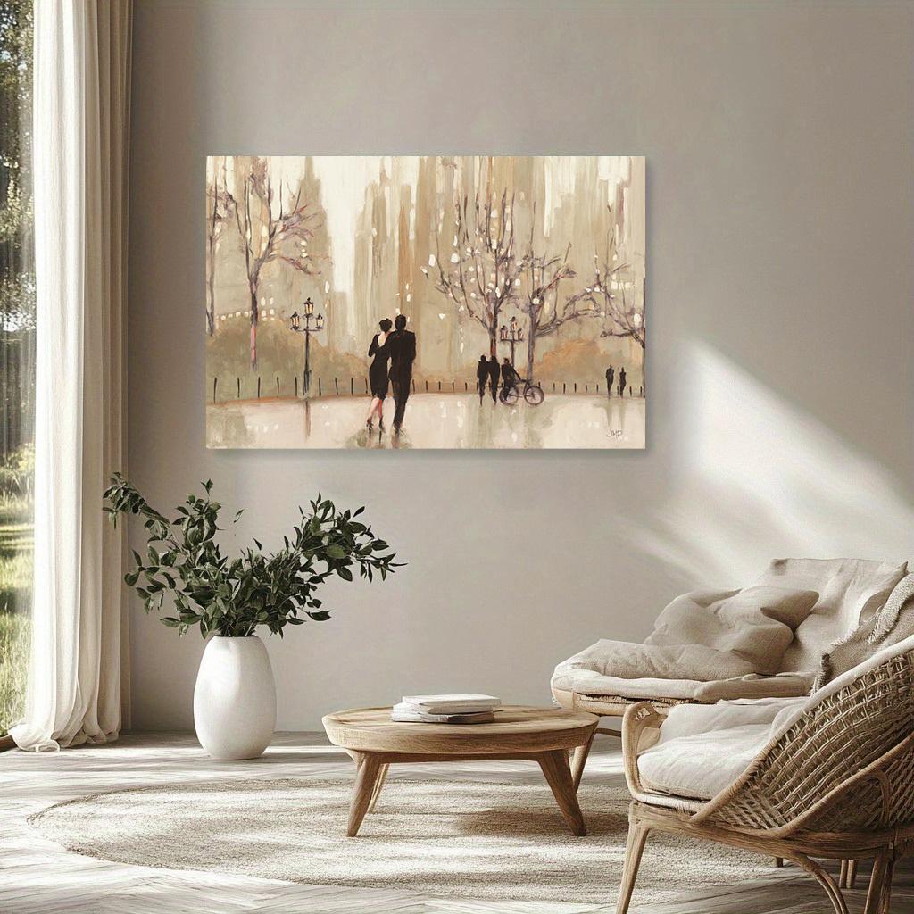 Nordische Abstrakte Poster und Drucke Liebe Romantisches Paar Kunst Leinwandmalerei Wohnzimmer Wandbild Bild Dekoration
