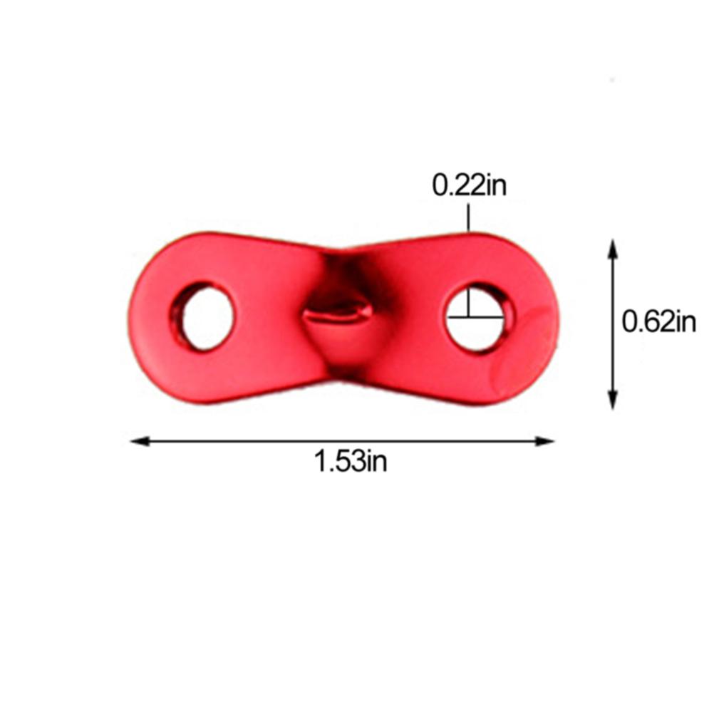 10 Pcs Aluminum Guyline Adjuster Cord Tent Wind Buckle Hook Rope Small Carabiner Fastener