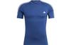 T Shirts Men's Dark Blue Crew Neck Moderate IC2166