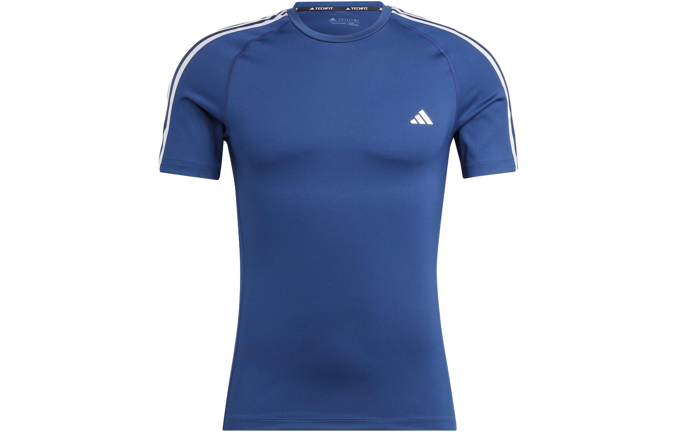 Adidas T Shirts Men s Dark Blue Crew Neck Moderate IC2166 XXXL