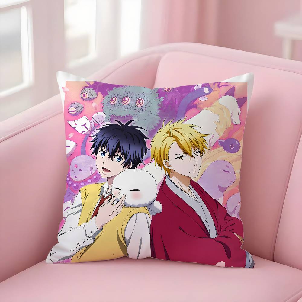 Anime F-Fukigen Na MononokeanS Pillow Case Soft Plush Fabric Double Sided Print Decorative Home Living Room Gift Cushion Cover
