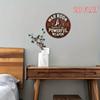 Flacher Druck Runde Religiöse Gebetsthema Eisen Wandkunst 20x20cm Dekoration für Wohnzimmer Schlafzimmer Büro Café