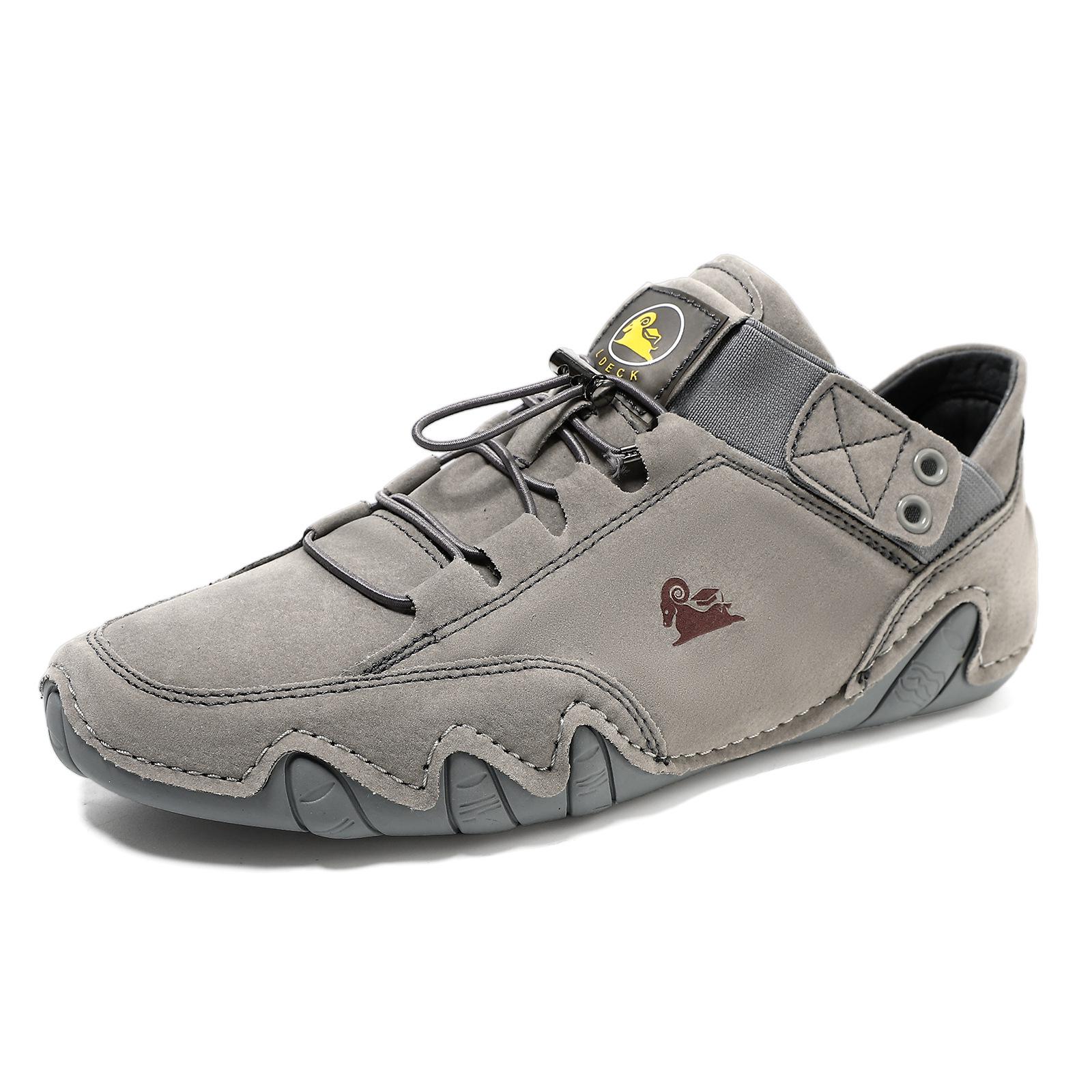 Men s Plus Size High-top Martin Boots: Casual Short Boots for Spring & Summer 41 серый