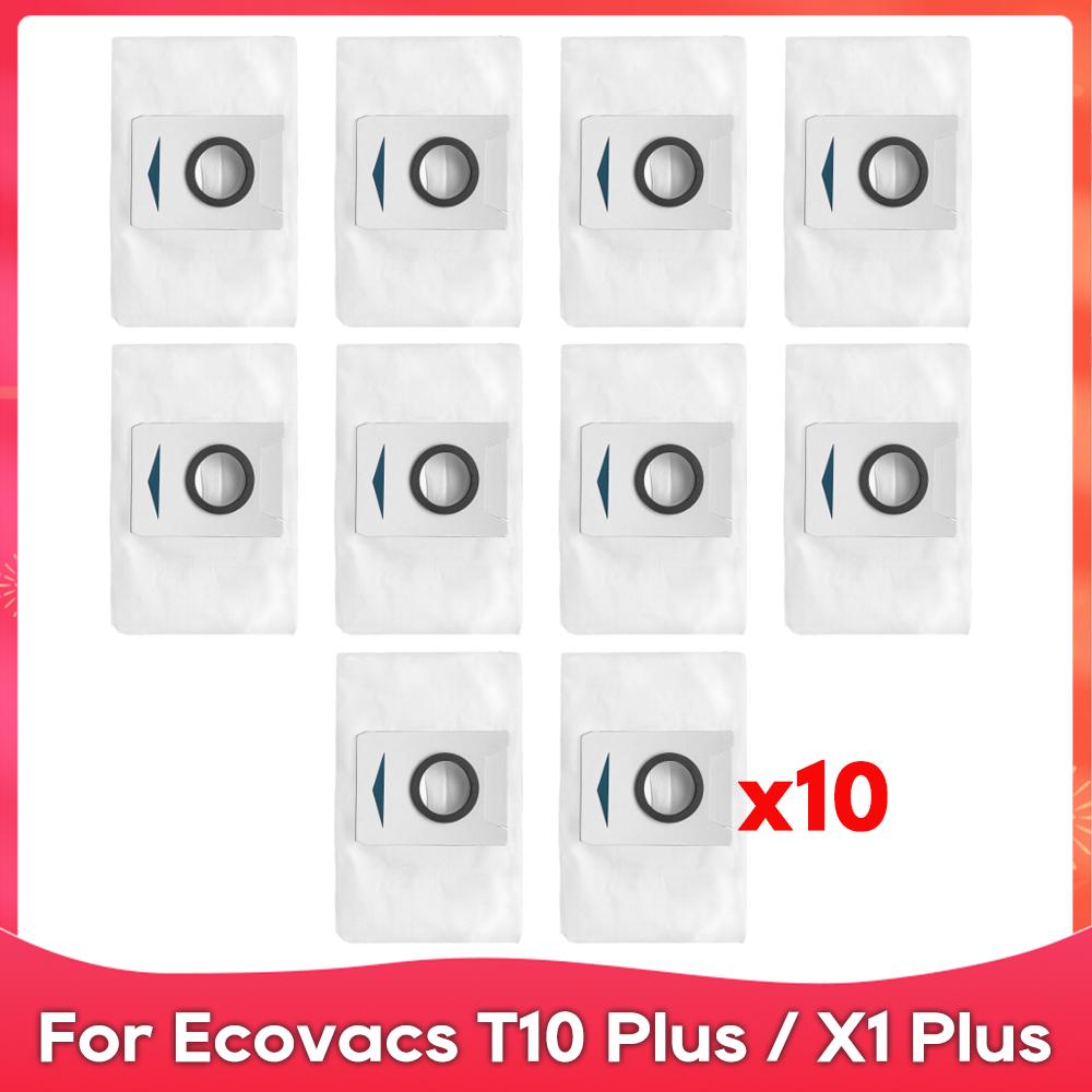 Fit For ( Ecovacs T10 Plus / X1 Plus ) Roller Side Brush Filter Dust Bag Mop Rag Robot Vacuum Cleaner Replacement Accessory Part
