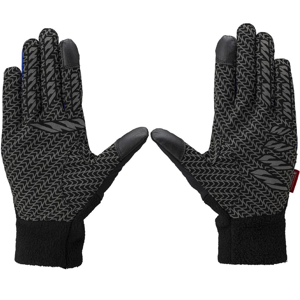 MIZUNO ThermaGrip HAPPI COLLECTION Golf Size L 5MGMB552 Men's Gloves, Ambidextrous, Blue/Black, (25-26cm),