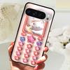 Gehärtetes Glas Handyhülle Für Google Pixel 9 Pro XL Hartes PC Funda Für Google Pixel 9a Pixel9 5G Niedliches Tier Glas Rückseite