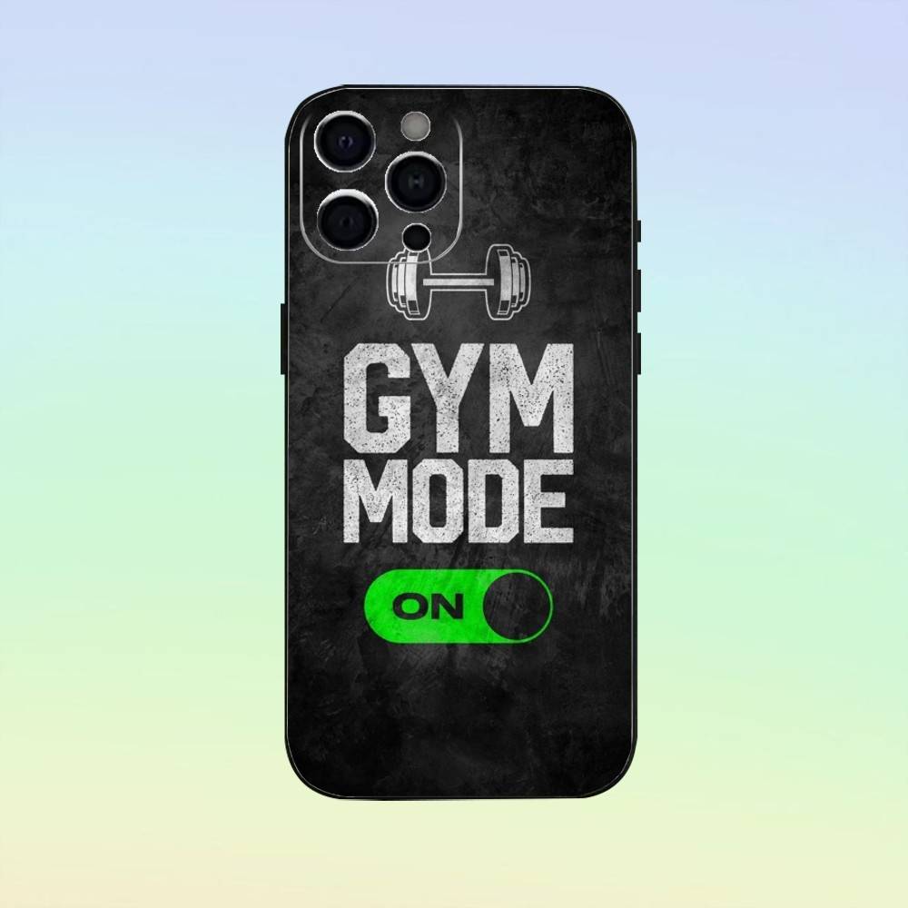 Bodybuilding Gym Fitness Phone Case   For iPhone17,16,15,14,13,12,11 Plus,Pro Max Soft Black Cover