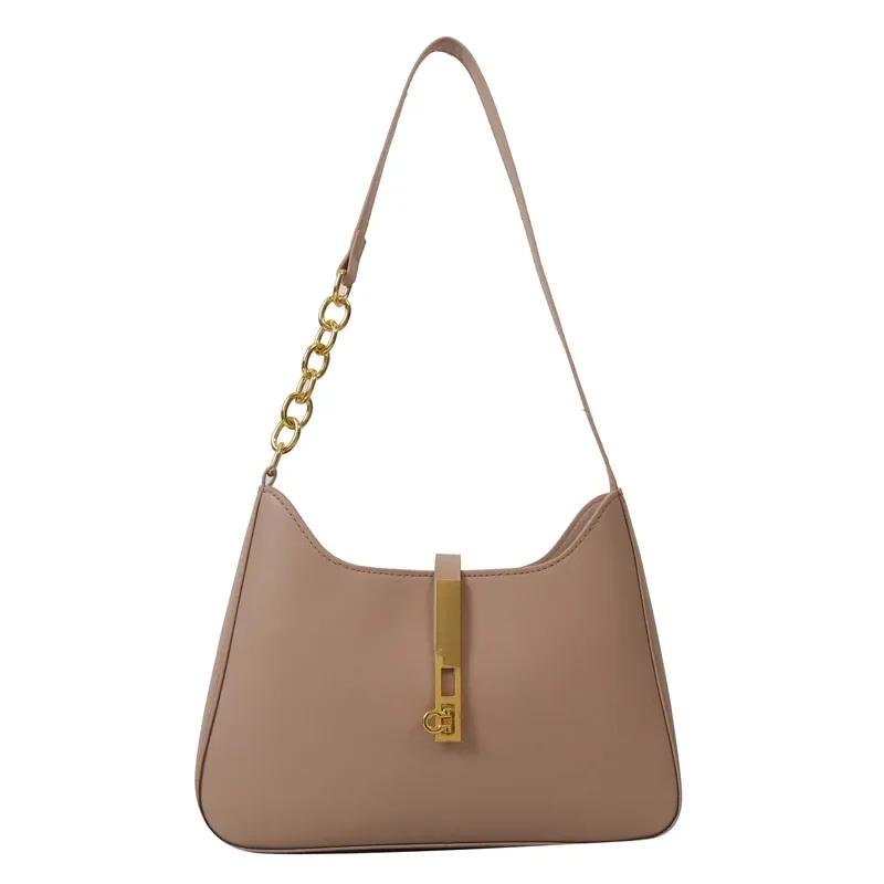 

Luxury PU Leather Shoulder Bag for Women Casual Solid Color Design Handbags Brand Purse 2024 Fashion Shopper Clutch Women s Bags хакі