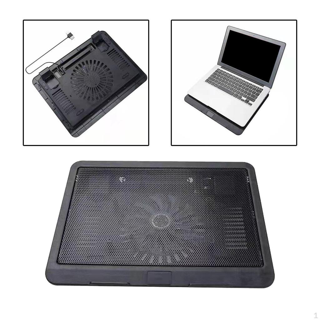 Foldable Laptop Cooling Pad Notebook Cooler Adjustable Height USB Powered for 14-15.6inch