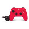 Manette filaire pour nintendo switch - powera - manette filaire - raspberry red - filaire - rouge - gamepad