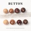 5pcs Bodhi Wooden Round Bead Button Chinese Wood Brown Button National Style Cheongsam Hanfu Shirt Cardigan Button