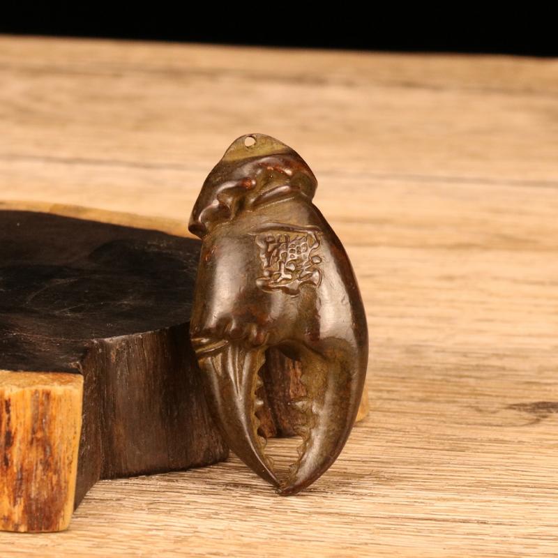 Purple Copper Crab Pliers Statue Ornament Copper Handmade Antique Animal Miniature Figurine Office Desk Decoration Decor Craft