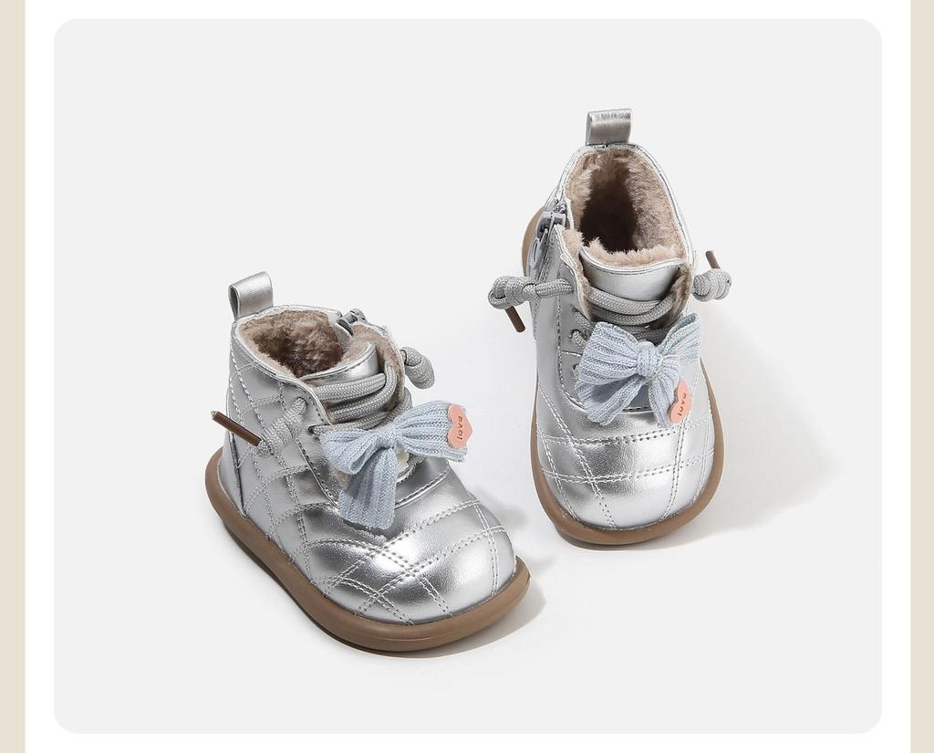 2025 Winter Rutschfeste Weichsohlen Schneestiefel für Kinder - Mit Baumwollvelours für Jungen & Mädchen