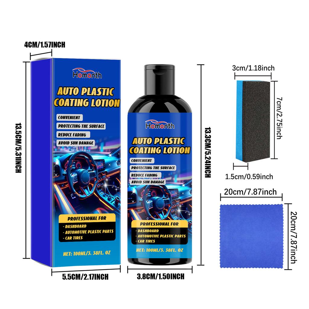 Homonth 100ml Car Scratch Remover Lotion Paint Restorer Back To Black Gloss Leather Restore Auto Polish Repair Scratch Lotion