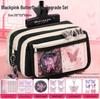 Astuccio Black Pink Farfalla per Bambini, Stile Dolce & Cool, Nuovo Modello 2025, Grande Capacità, Design alla Moda