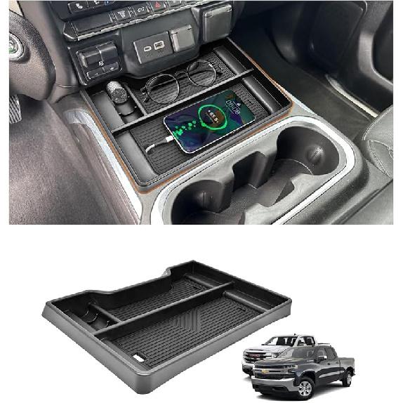 GZSH Center Console Organizer Compatible With 2025 2026 GMC Terrain (Elevation/AT4/Denali) |Easy To Tall| |Add Extra Space| Armrest Storage Box