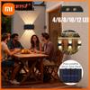 Solar LED Light, Outdoor Waterproof Wall Lamp, Dusk To Dawn Fence Up And Down Luminous Lighting for Summer Garden Yard Porch