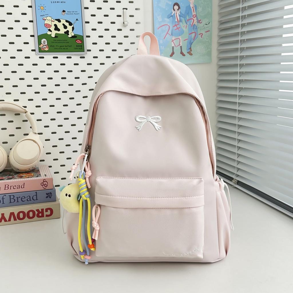 New Butterfly Knot High-Fashion Korean Style Commuter Student Backpack Large Capacity Travel Bag
