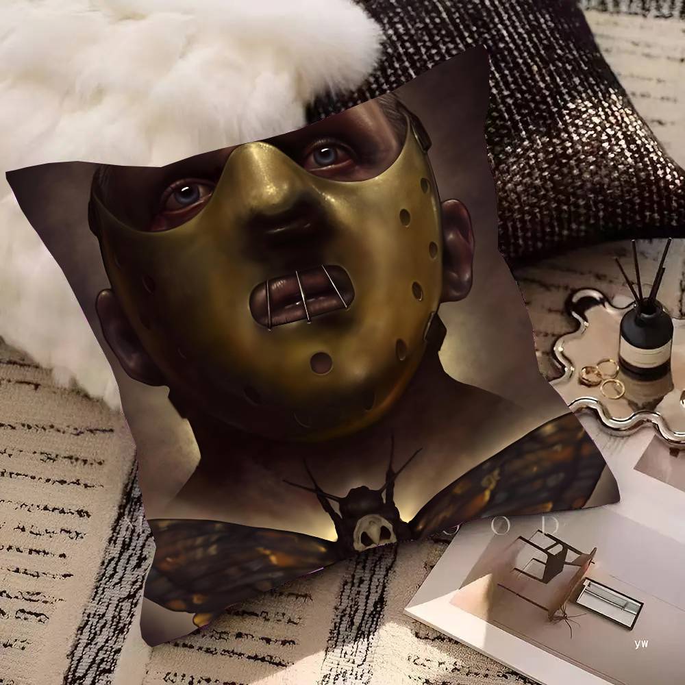 Horror TV Series Hannibal Pillow Case Square Pillow Bedroom Sofa Leisure Comfort Cushion Home Decoration