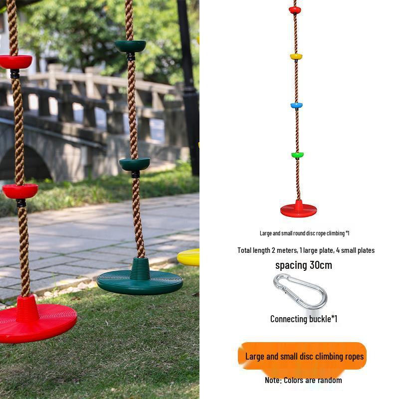 Outdoor Kids' Rope Ladder Swing for Sensory Integration and Climbing Activities
